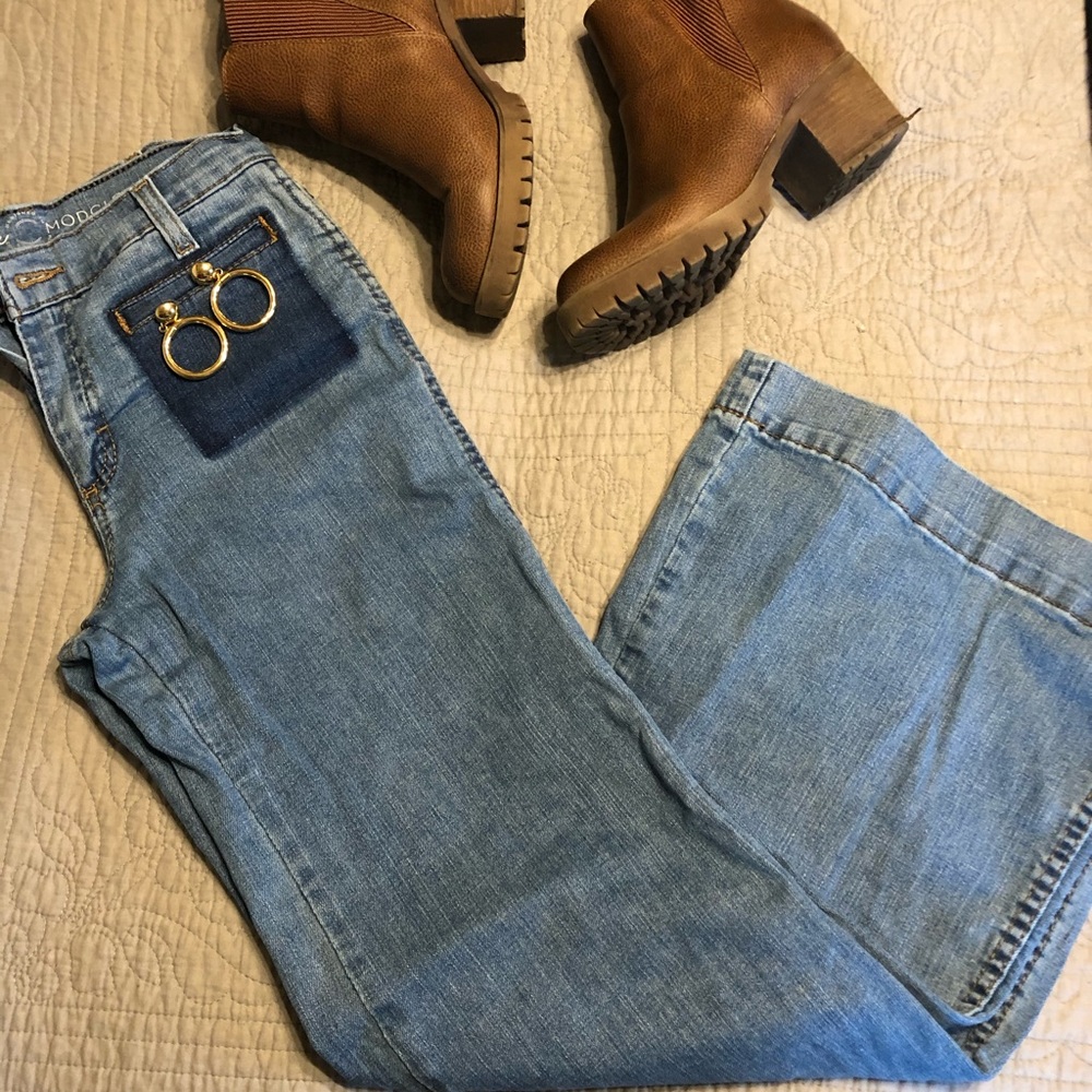 ModCloth x Wrangler bell bottom jeans